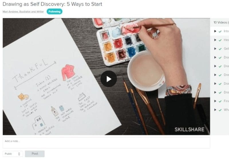 Drawing As Self Discovery By Mari Andrew: Skillshare Course