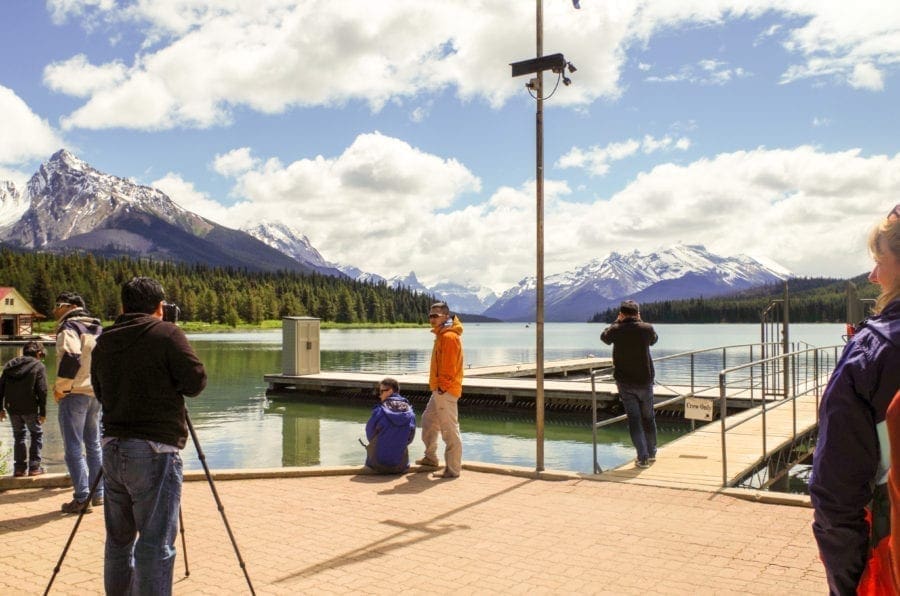 Maligne Lake Dock For Boat