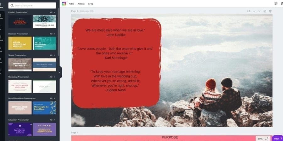 Love Lifebook Online Relationship On Canva