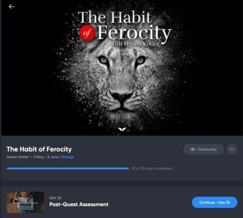 My Experience With Mindvalley’s The Habit Of Ferocity Quest