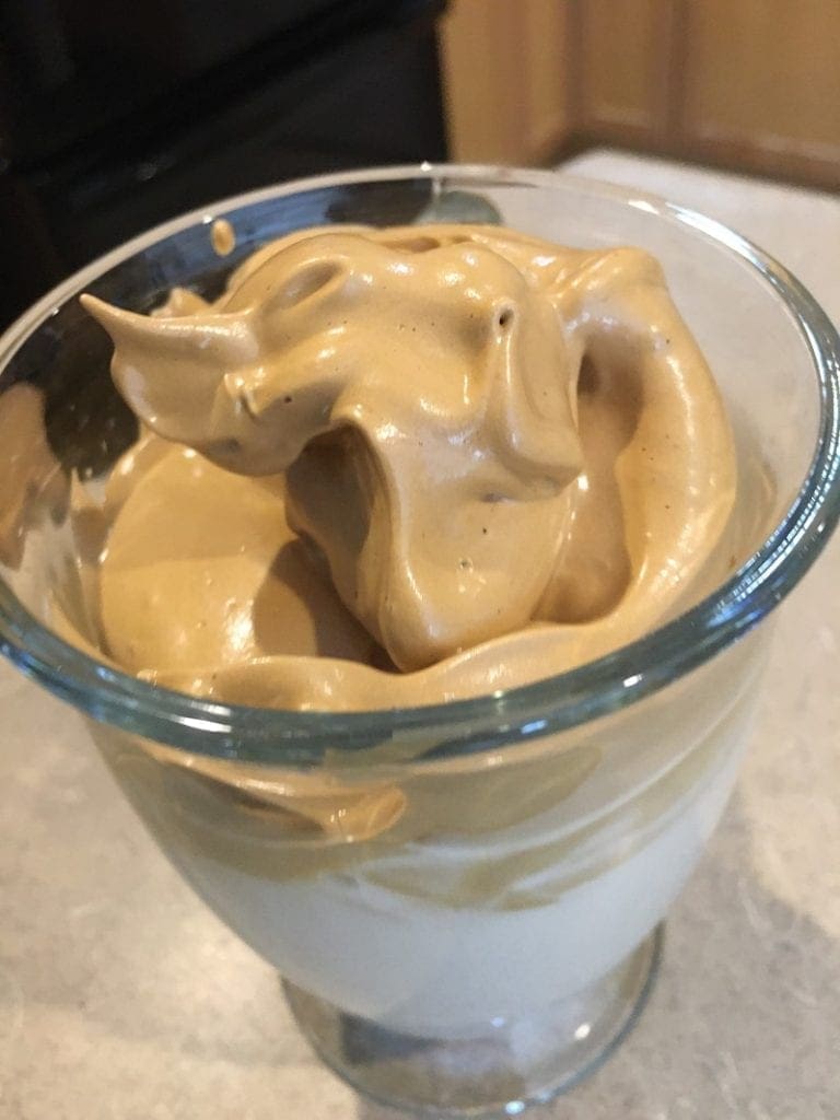 Creamy And Thick Vegan Coffee whipped