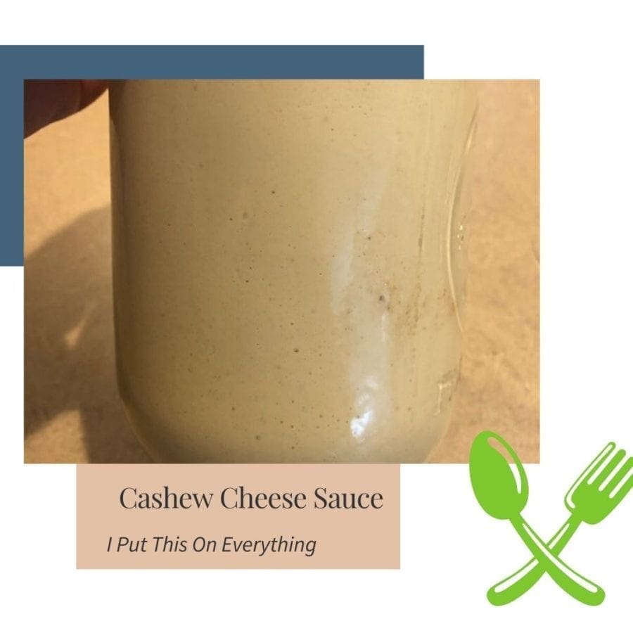 raw cashews cheese sauce