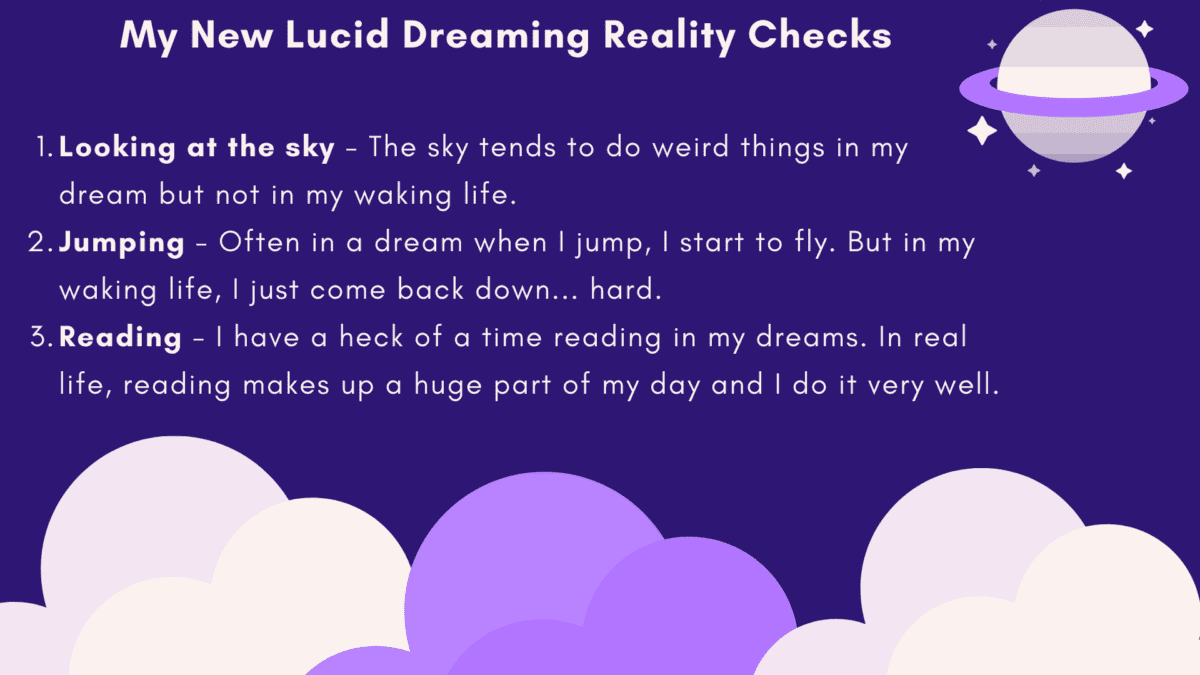 lucid dreaming reality checks new