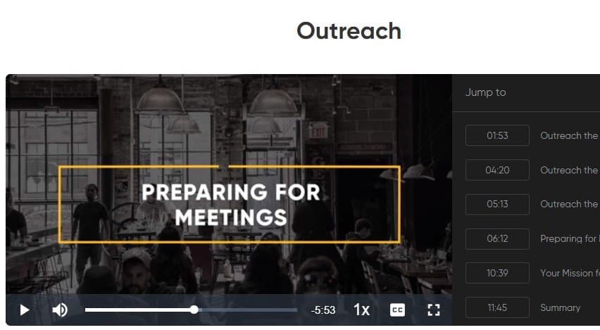 Mastering Authentic Networking quest by Keith Ferrazzi screenshot of outreach day