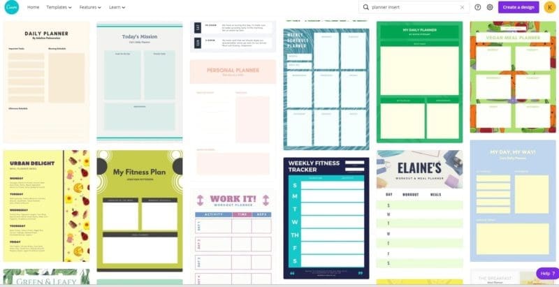 Canva Template for planner