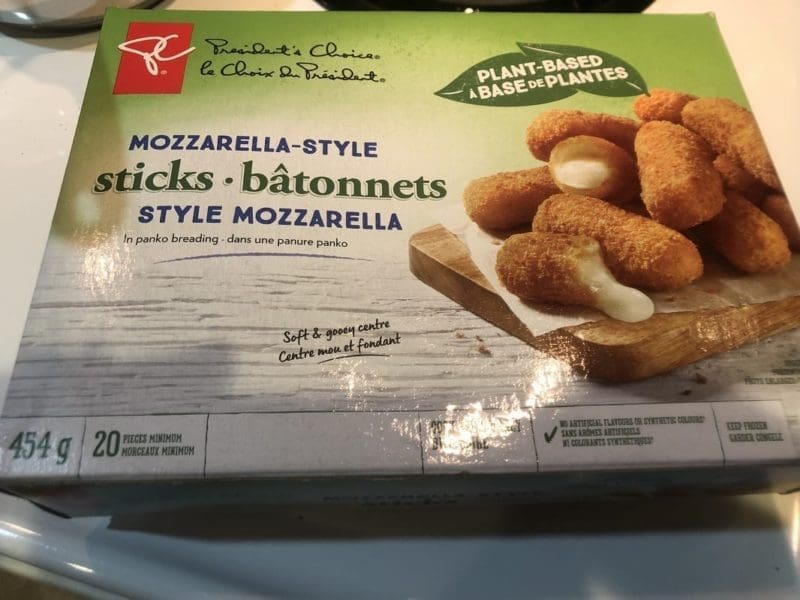 Thoughts On The President’s Choice Plant-Based Mozzarella Sticks