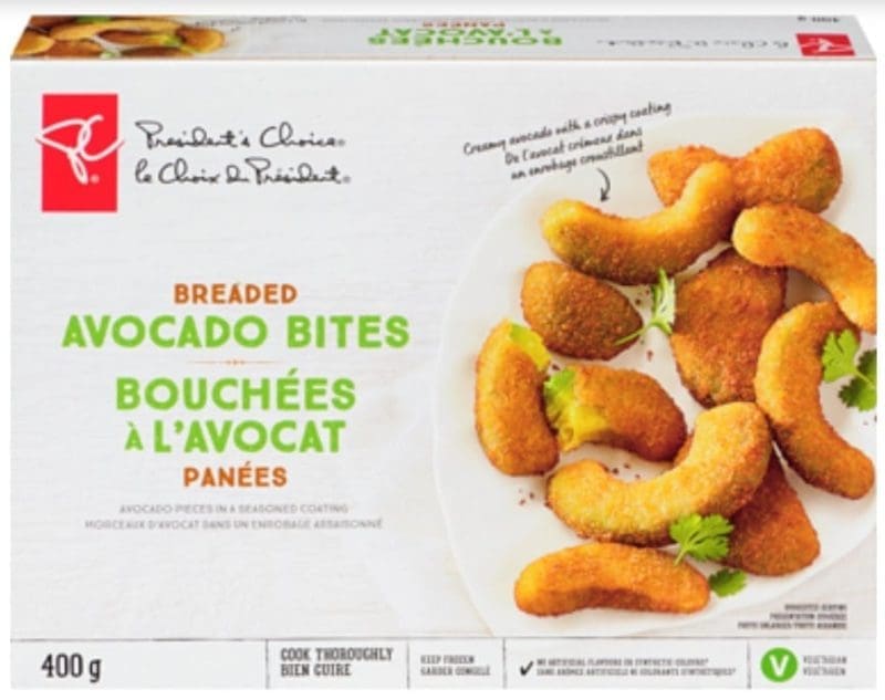 Labeled Vegetarian But Ingredients Look Vegan: PC Avocado Bites