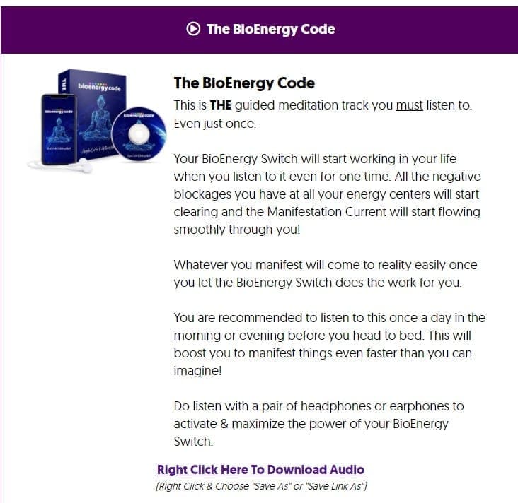 Bioenergy Code Screenshot