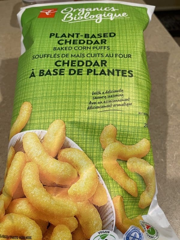 President’s Choice Plant-Based Cheddar Corn Puffs
