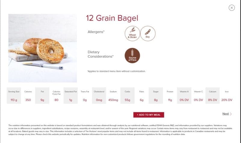 Is The L-Cysteine In Tim Horton’s Bagels Vegan?