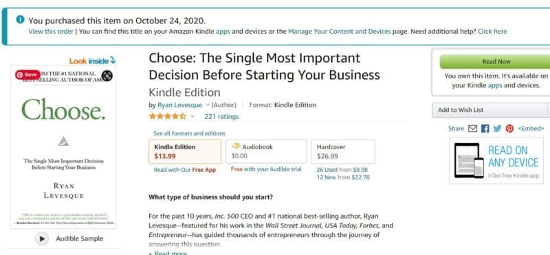 Book Review: Ryan Levesque’s Choose (How To Pick The Right Niche)