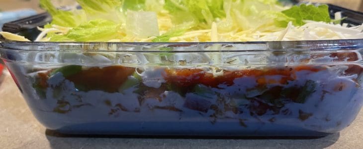 Vegan Layered Dip With Cream Cheese And Other Good Things Vegan Layered Dip With Cream Cheese And Other Good Things