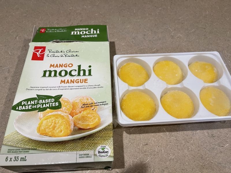  PC Plant Based Mango Mochi out of box