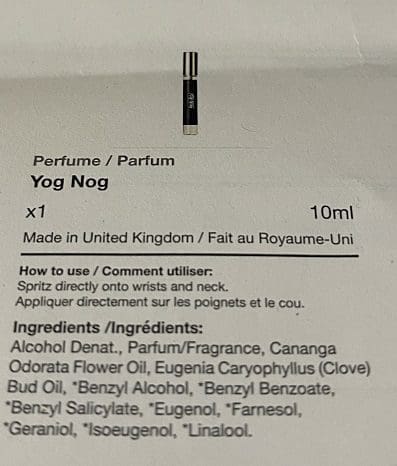 yog nog perfume lush kitchen