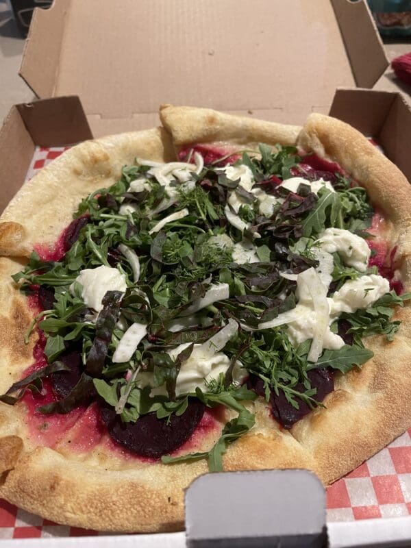 beet pizza