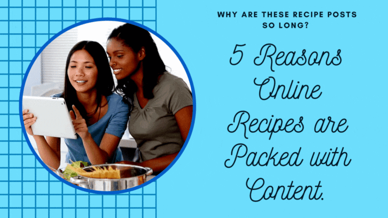 5 Reasons Online Recipes are Packed with Content.