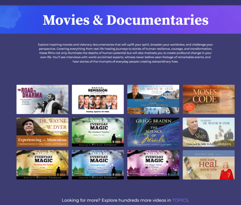 Heal Your Life+ Membership Movies And Documentaries