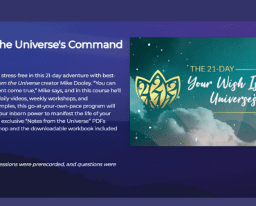 Review: Mike Dooley’s 21-Day Your Wish Is The Universe’s Command