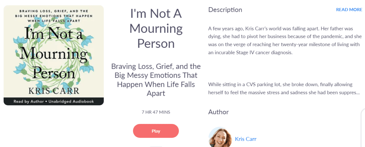 not a mourning person information