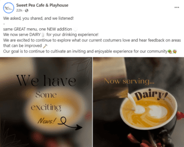 All Vegan Sweet Pea Cafe In Edmonton Added Dairy To Their Menu