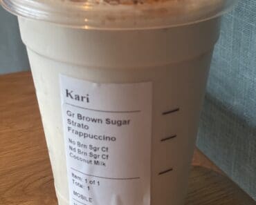 The Non-Dairy Brown Sugar Strato Frappuccino From Starbucks Is YUMMY!