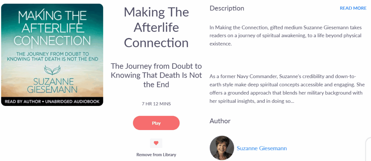 Making the afterlife connection screenshot